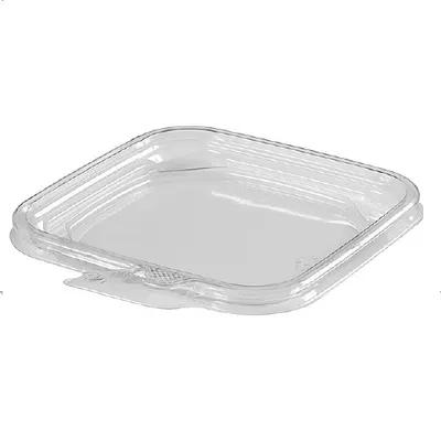 TamperSmart Lid Flat 6X6 IN PET Clear Square For Container 750/Case