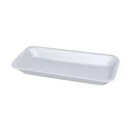 10P Meat Tray 5.5X10.75X1.18 IN Polystyrene Foam White Rectangle 500/Case