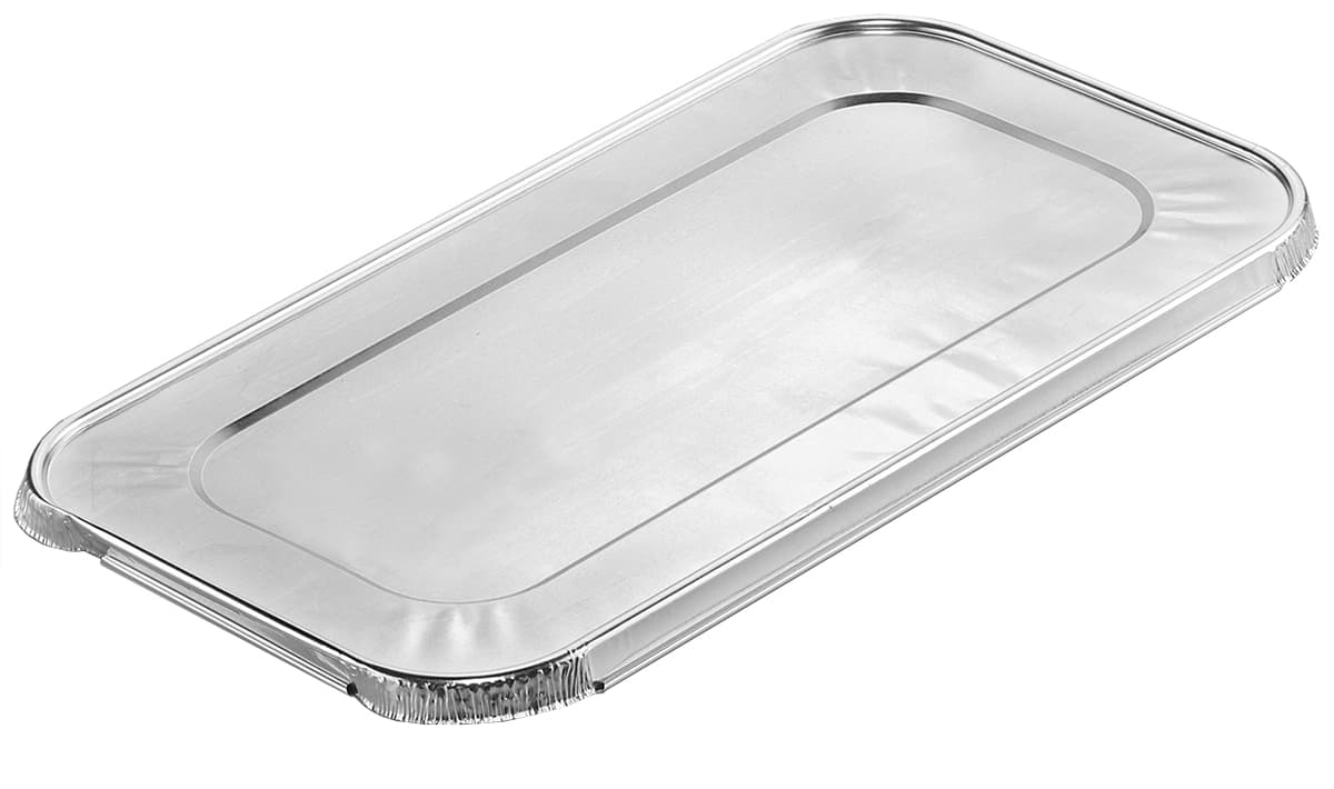 Lid Flat 1/3 Size 12.75X6.5 IN Aluminum For Steam Table Pan 200/Case