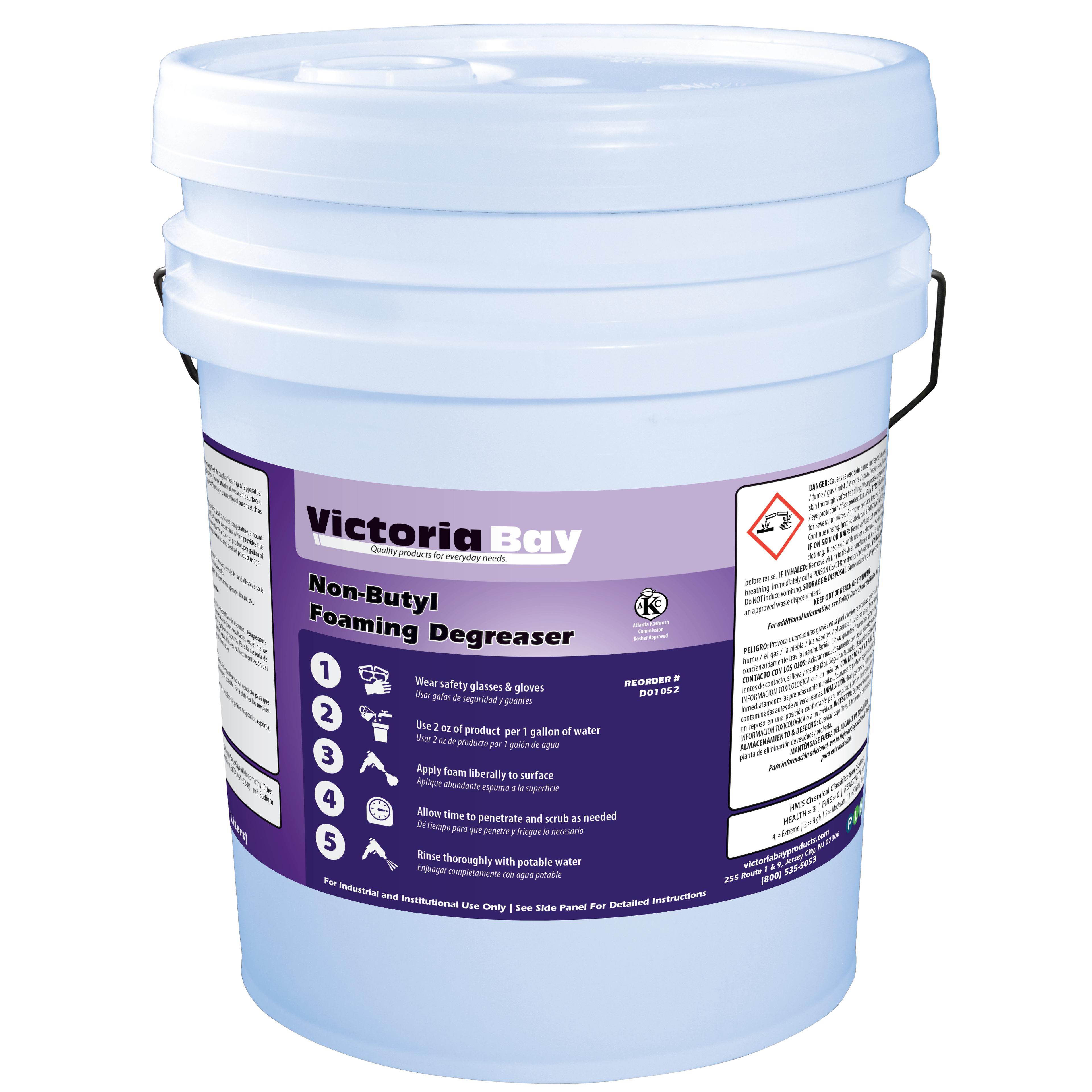 Victoria Bay Non-Butyl Foaming Degreaser 5 GAL 1/Pail