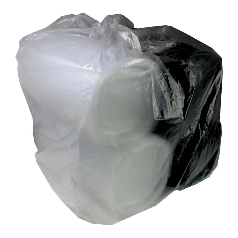 Take-Out Container Hinged With Dome Lid 10X10X2.5 IN PP Black Clear Square 148/Case