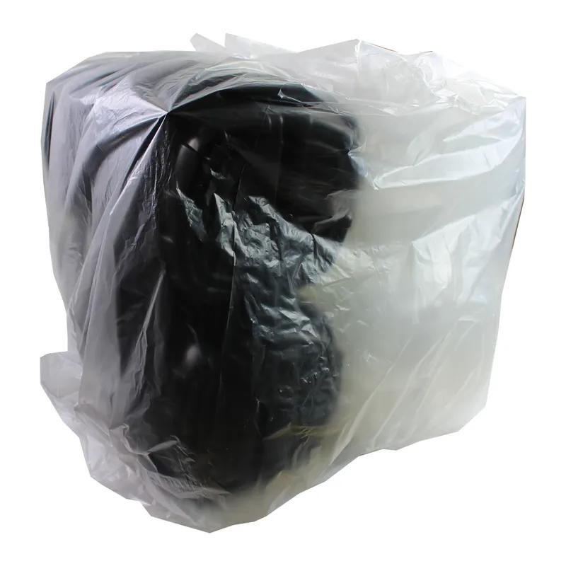 Take-Out Container Hinged With Dome Lid 10X10X1.84 IN 3 Compartment PP Black Clear Square 148/Case