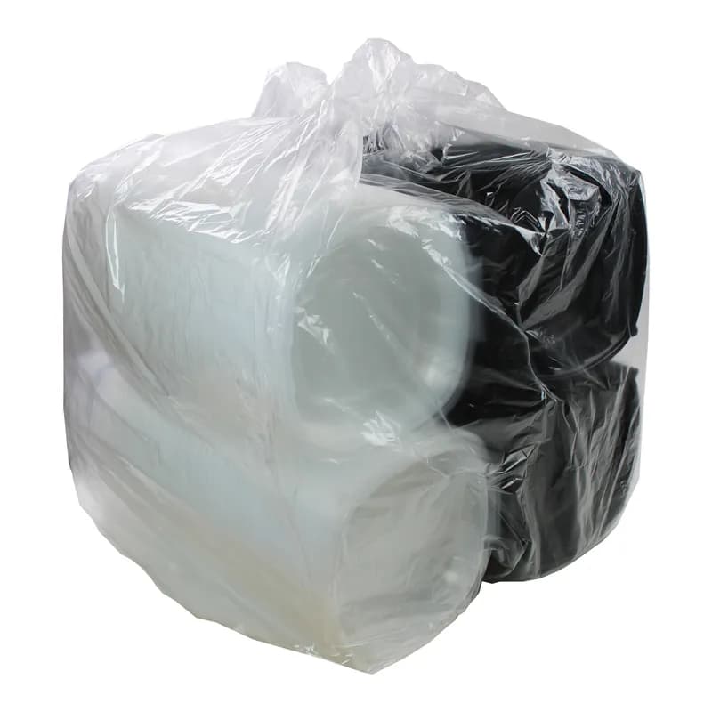 Take-Out Container Hinged With Dome Lid 10X10X2.34 IN PP Black Clear Square Deep 144/Case