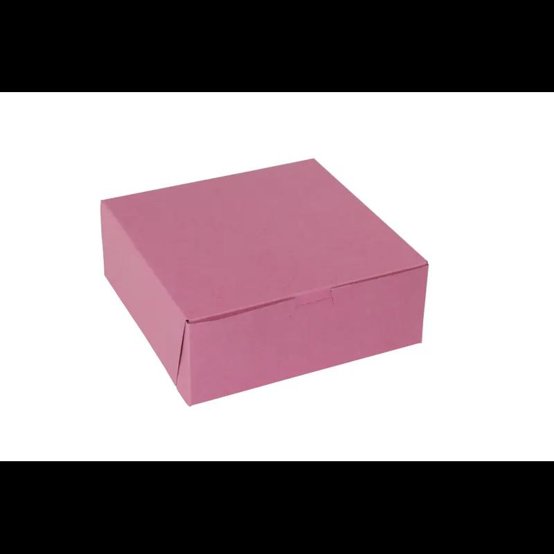 Bakery Box 8X8X3 IN Paperboard Strawberry Corner Lock 1-Piece 250/Case