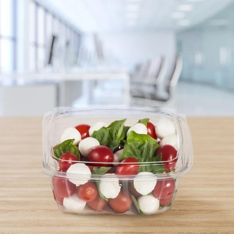 Dart® ClearPac® SafeSeal™ Cold Deli Container Hinged With Dome Lid 32 OZ PET Clear Rectangle 100 Count/Pack 2 Packs/Case