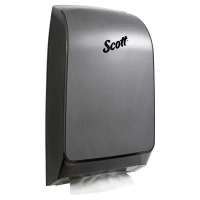 Kleenex® ScottFold Paper Towel Dispenser Stainless Steel Wall Mount Silver Folded Towel 1/Each