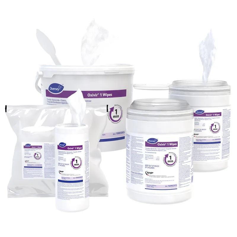 Oxivir® 1 One-Step Disinfectant Multi Surface Wipe Accelerated Hydrogen Peroxide (AHP®) 160 Count/Pack 4 Packs/Case