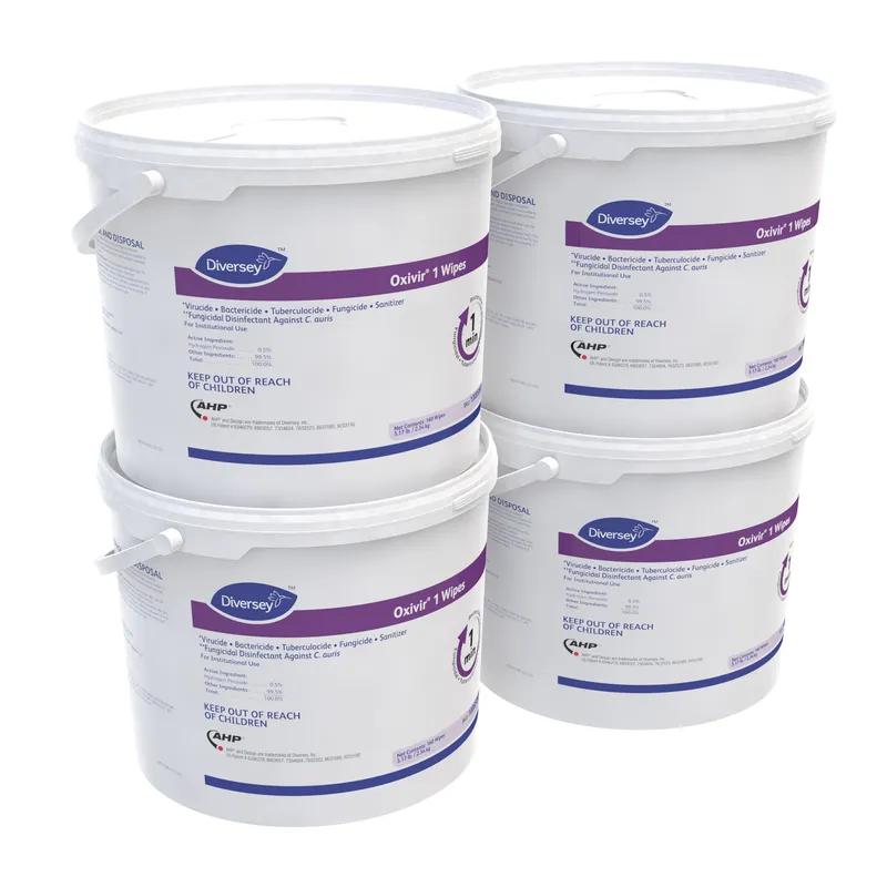 Oxivir® 1 One-Step Disinfectant Multi Surface Wipe Accelerated Hydrogen Peroxide (AHP®) 160 Count/Pack 4 Packs/Case