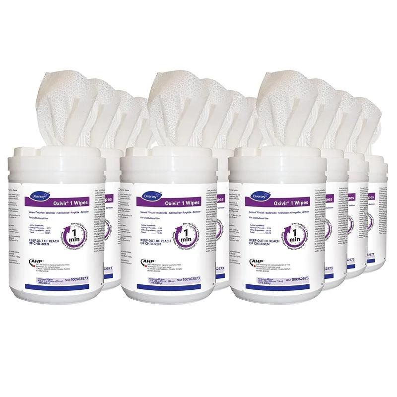 Oxivir® 1 One-Step Disinfectant Multi Surface Wipe Accelerated Hydrogen Peroxide (AHP®) 60 Count/Pack 12 Packs/Case