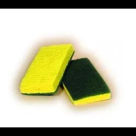 Victoria Bay Scrub Sponge 6.25X3.5 IN Medium Duty Cellulose Green 1/Case