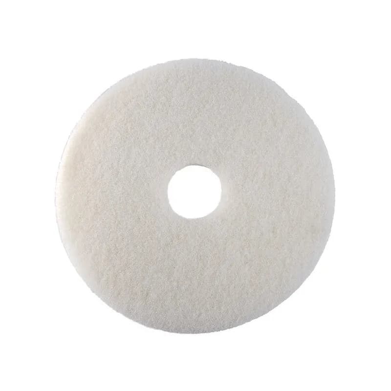 Polishing Pad 14 IN White Synthetic Fiber 5 Count/Case