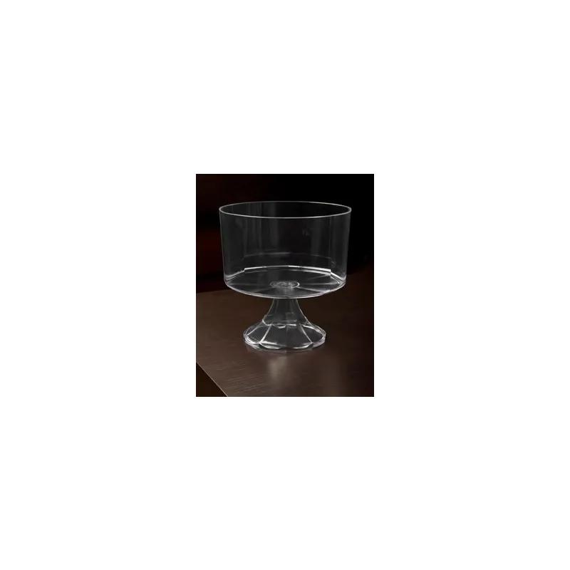 Trifle Bowl 120 OZ Plastic Clear Round Pedestal 6/Case