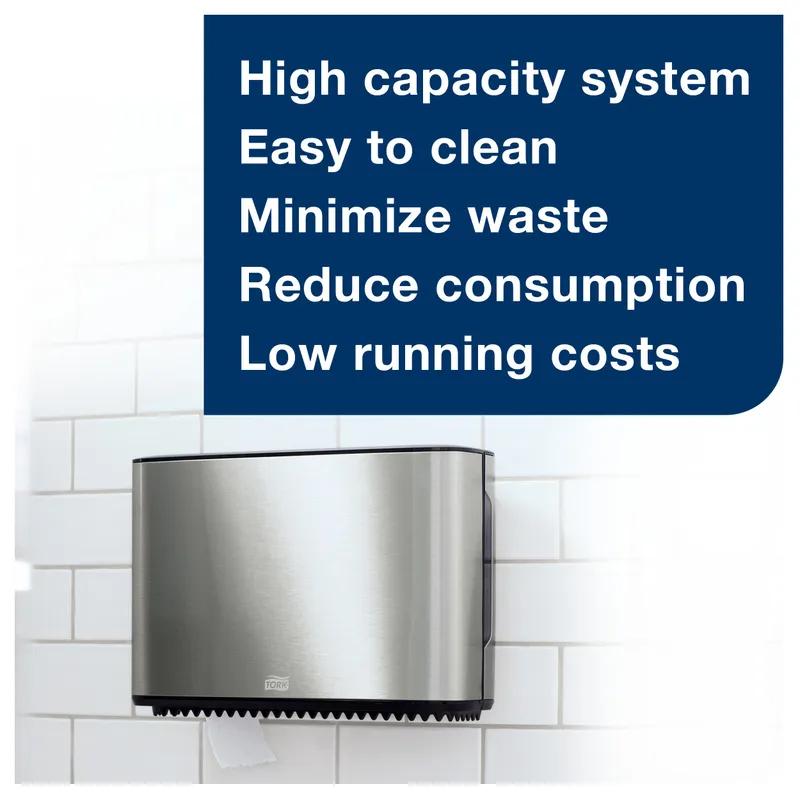 Tork T2 Toilet Paper Dispenser 5X14X10 IN Metal Plastic Wall Mount Silver Jumbo Jr (JRT) 1/Each