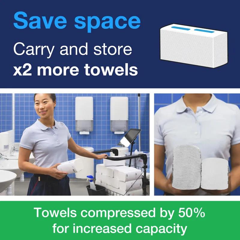 Tork PeakServe Continuous™ Folded Paper Towel H5 8.85X7.91 IN 3.15X7.91 IN White Embossed 410 Sheets/Pack 12 Packs/Case