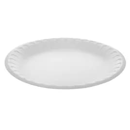 Plate 8.9X0.8 IN Polystyrene Foam White Round 500/Case