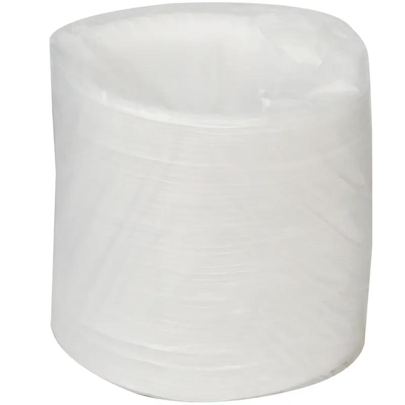 Plate 8.9X0.8 IN Polystyrene Foam White Round 500/Case