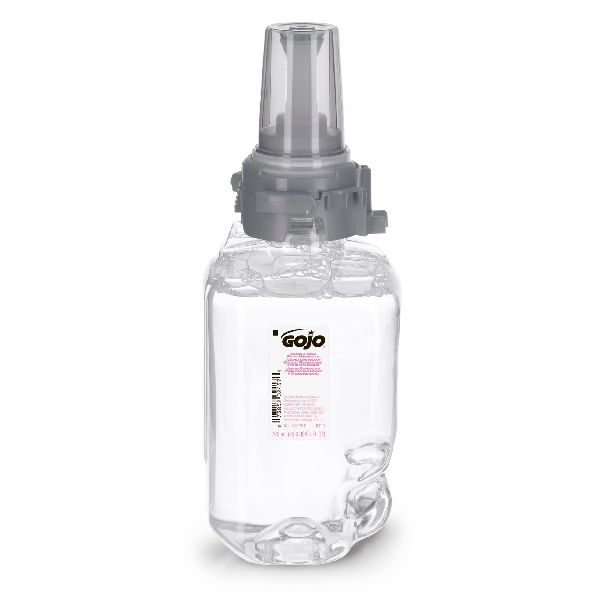 GOJO® Clear & Mild Handwash Foam 700 mL 3X3.5X8.75 IN Fragrance Free Clear Dye Free For ADX-7 4/Case