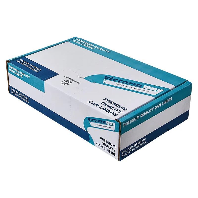 Victoria Bay Can Liner 43X47 IN Black Plastic 1.2MIL Flat Pack 100/Case