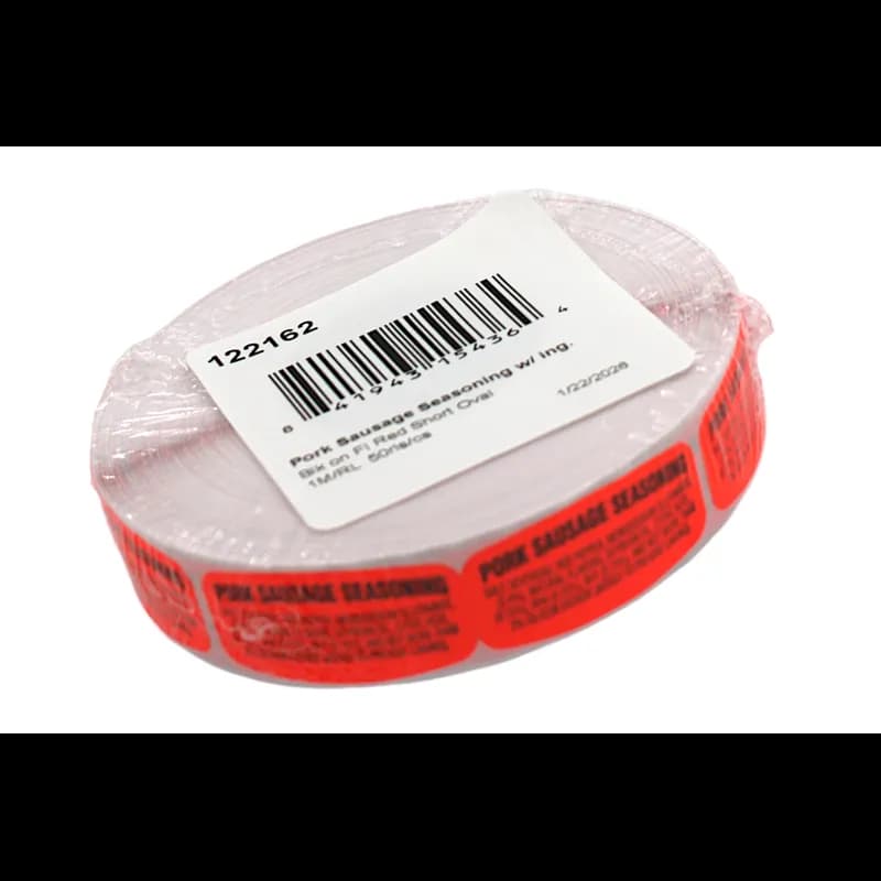 Pork Sausage Seasoning With Ingredients Label 1000/Roll