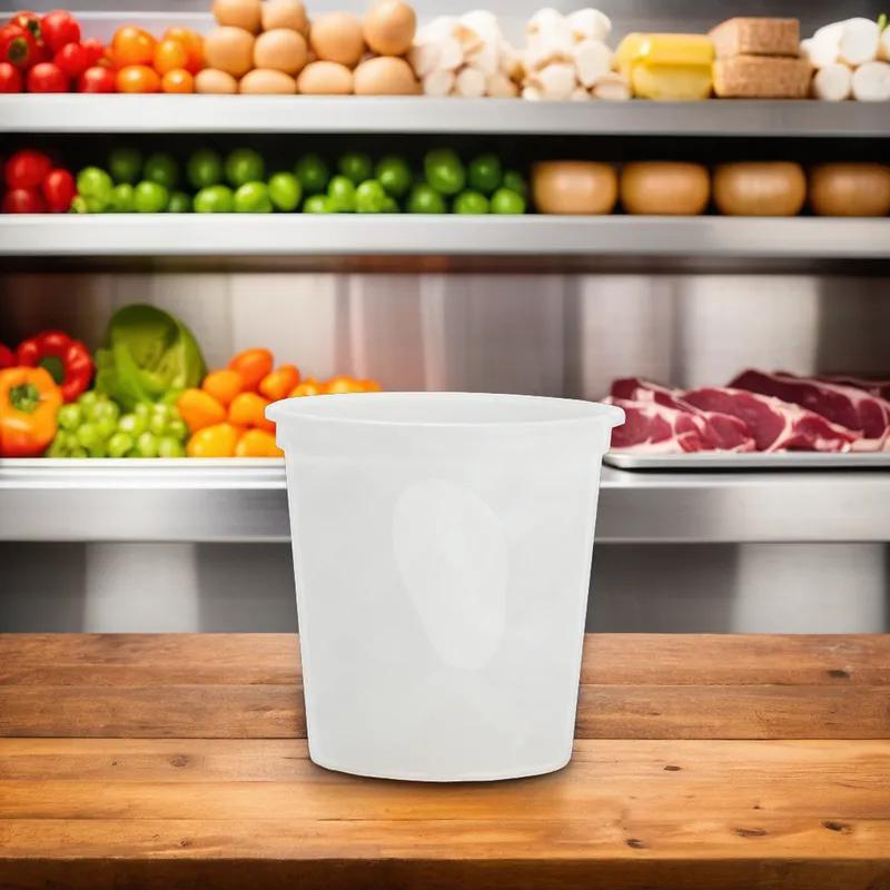 Deli Container Base 16 OZ PP White Translucent Round 600/Case