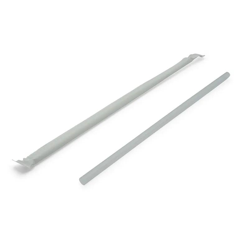 Victoria Bay Jumbo Straw 7.75 IN Paper White Wrapped 500 Count/Pack 10 Packs/Case 5000 Count/Case