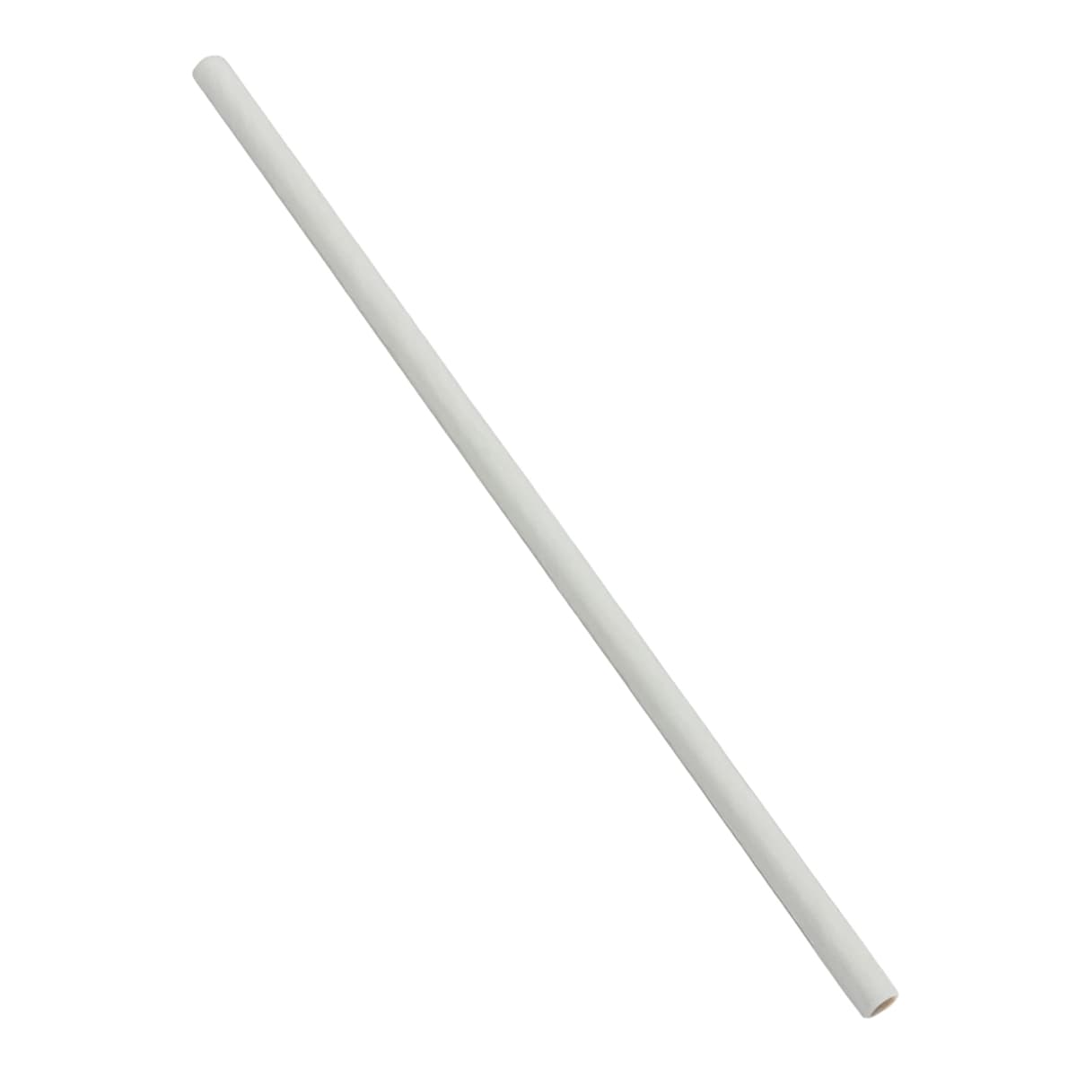 Victoria Bay Jumbo Straw 0.219X7.75 IN Paper White Unwrapped 6000/Case