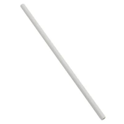 Victoria Bay Jumbo Straw 0.219X7.75 IN Paper White Unwrapped 6000/Case