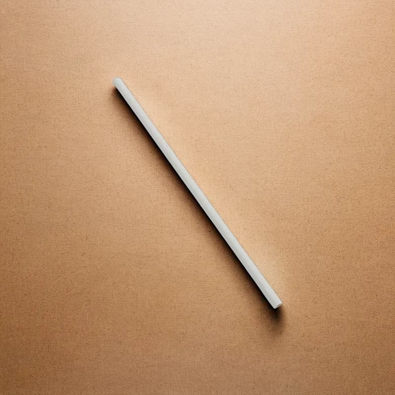 Victoria Bay Jumbo Straw 0.219X7.75 IN Paper White Unwrapped 6000/Case