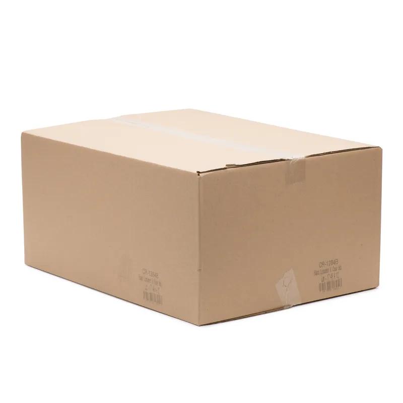 Take-Out Container Base & Lid Combo With Dome Lid 84 OZ Plastic Black Clear Rectangle 100/Case