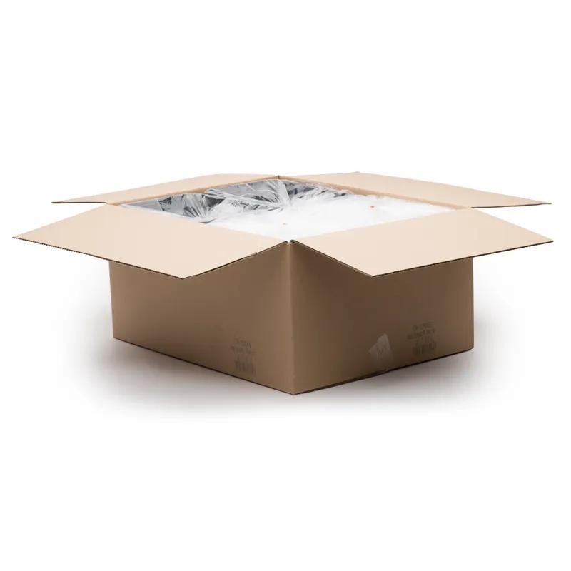 Take-Out Container Base & Lid Combo With Dome Lid 84 OZ Plastic Black Clear Rectangle 100/Case