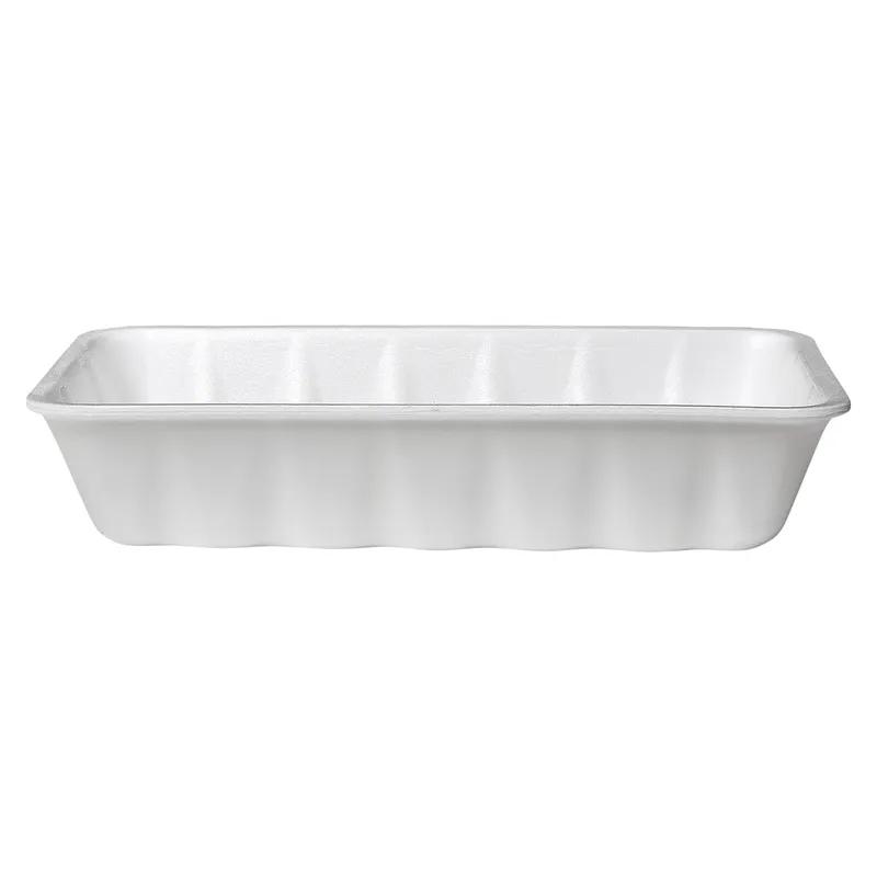 10K Meat Tray 5.88X10.75X2.16 IN Polystyrene Foam White Rectangle 250/Case