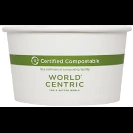 Food Container 12 OZ Paper White Green 500/Case
