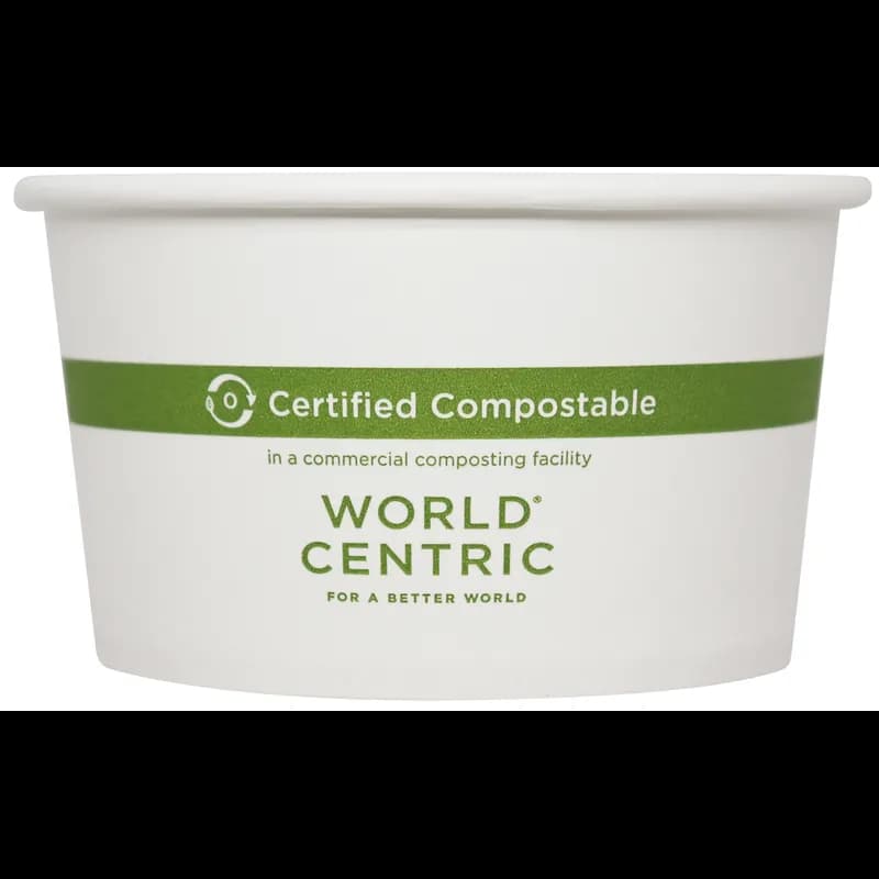 Food Container 12 OZ Paper White Green 500/Case