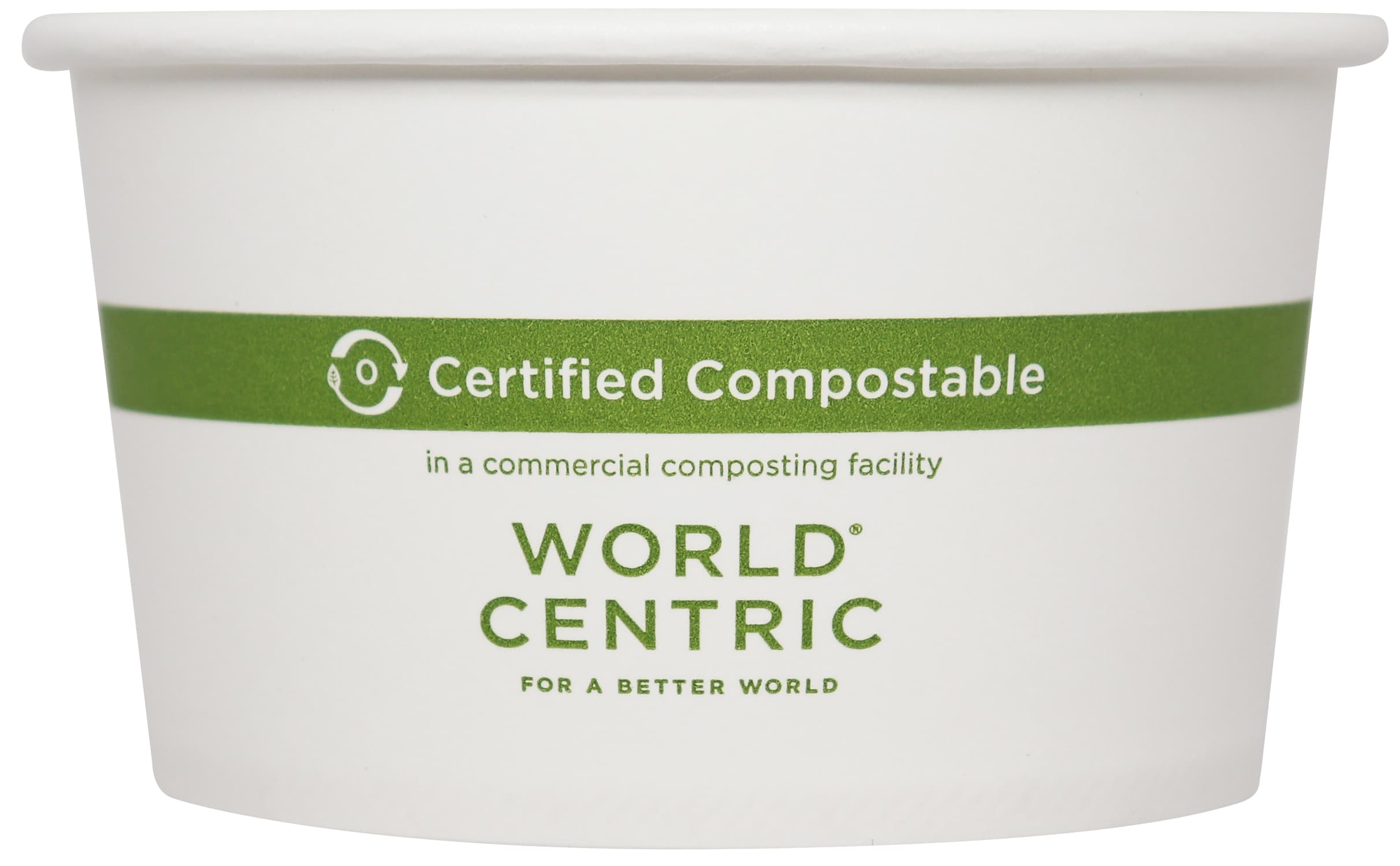 Food Container 12 OZ Paper White Green 500/Case