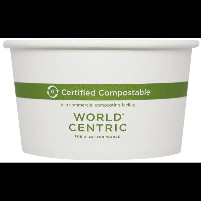 Food Container 12 OZ Paper White Green 500/Case