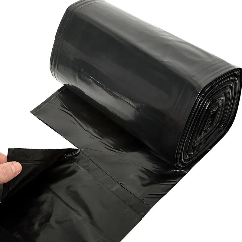 Victoria Bay Can Liner 38X58 IN Black Plastic 1.8MIL Roll 25 Count/Pack 4 Packs/Case 100 Count/Case