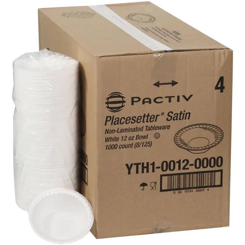Bowl 12 OZ Polystyrene Foam White Round 1000/Case