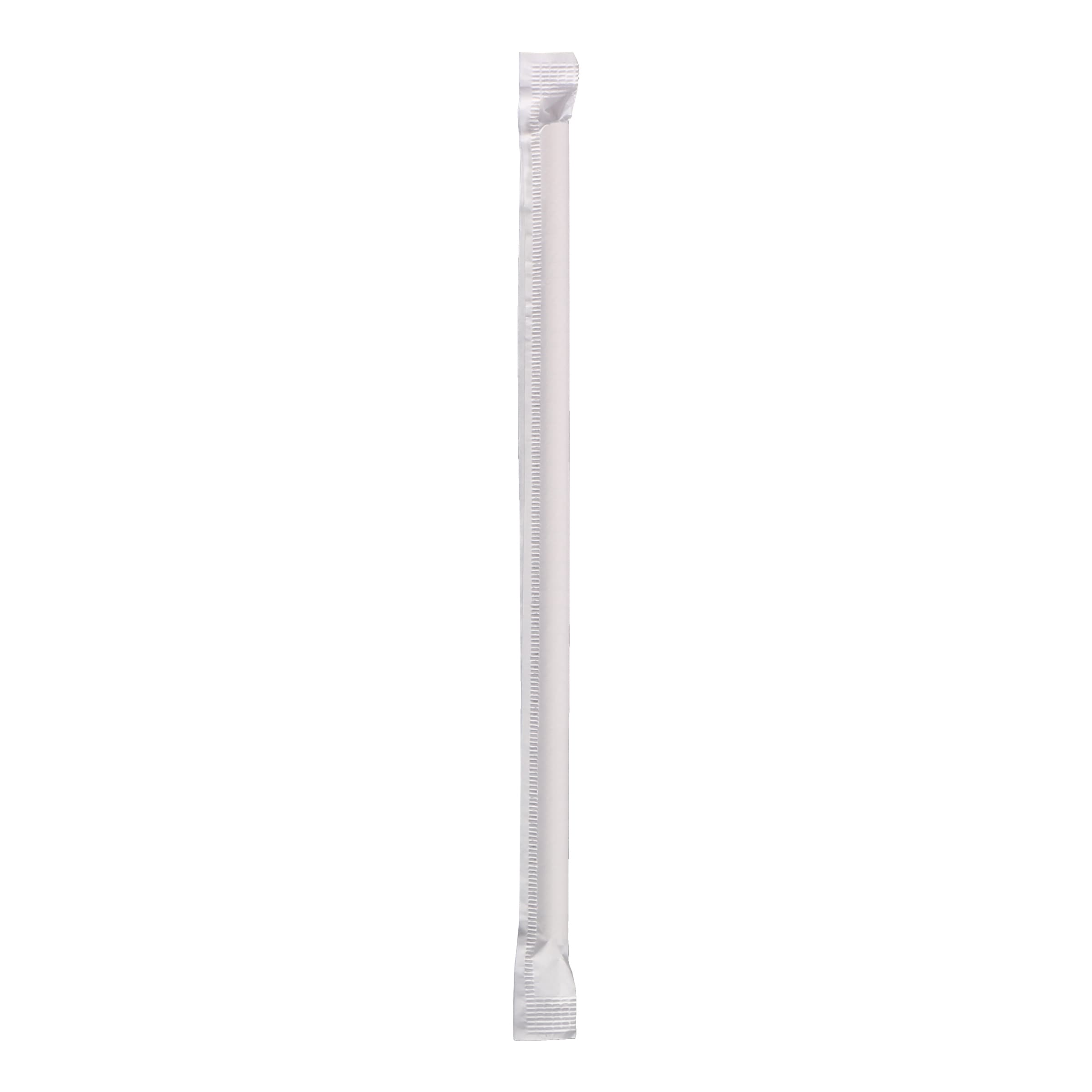 Straw 7.75 IN Paper White Paper Wrapped 3200/Case