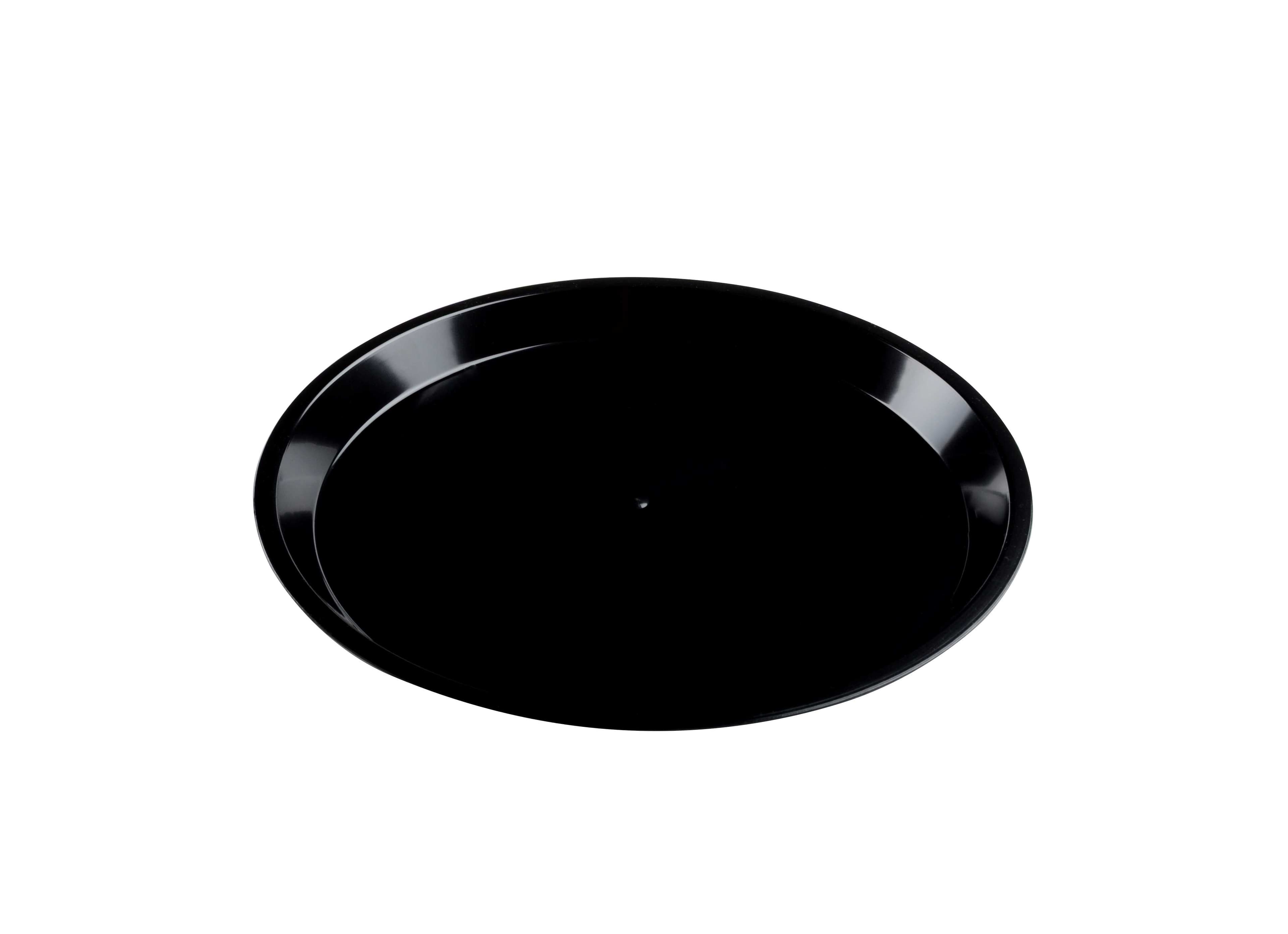 Platter Pleasers Serving Tray Base 18 IN Plastic Black Round 25/Case