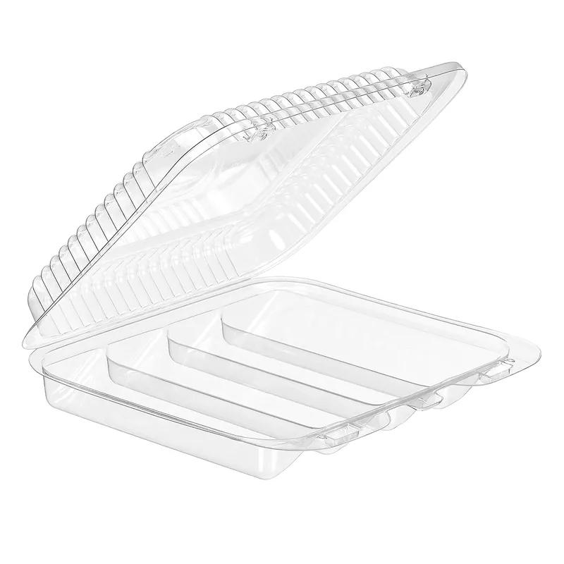 Essentials Bakery Hinged Container RPET Clear Rectangle Hinged 300/Case