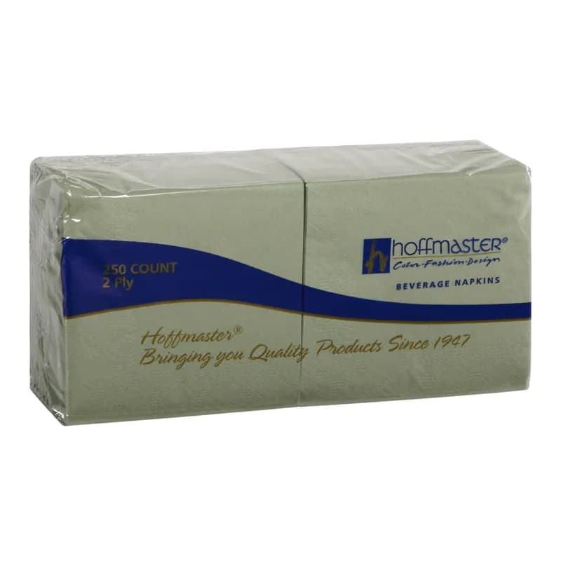 Cocktail Napkin 9.5X9.5 IN Soft Sage 2PLY 1/4 Fold Soft 1000/Case