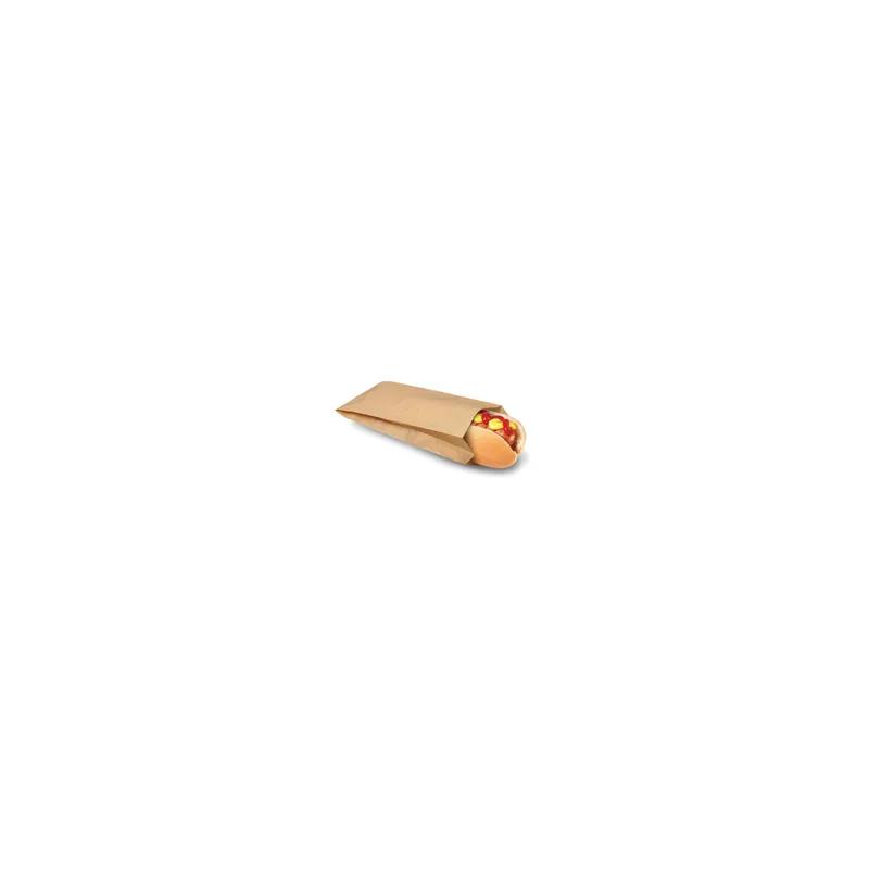 Bagcraft® EcoCraft® Hot Dog Bag 3.5X1.5X8.5 IN Wax Coated Paper Kraft Grease Resistant 1000/Case