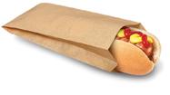 Bagcraft® EcoCraft® Hot Dog Bag 3.5X1.5X8.5 IN Wax Coated Paper Kraft Grease Resistant 1000/Case