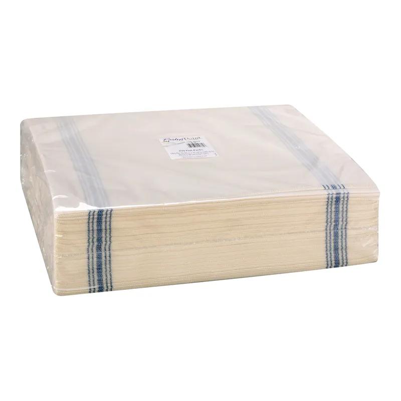 Dinner Napkins 15.5X15.5 IN Blue White Dishtowel Print Flat 750/Case