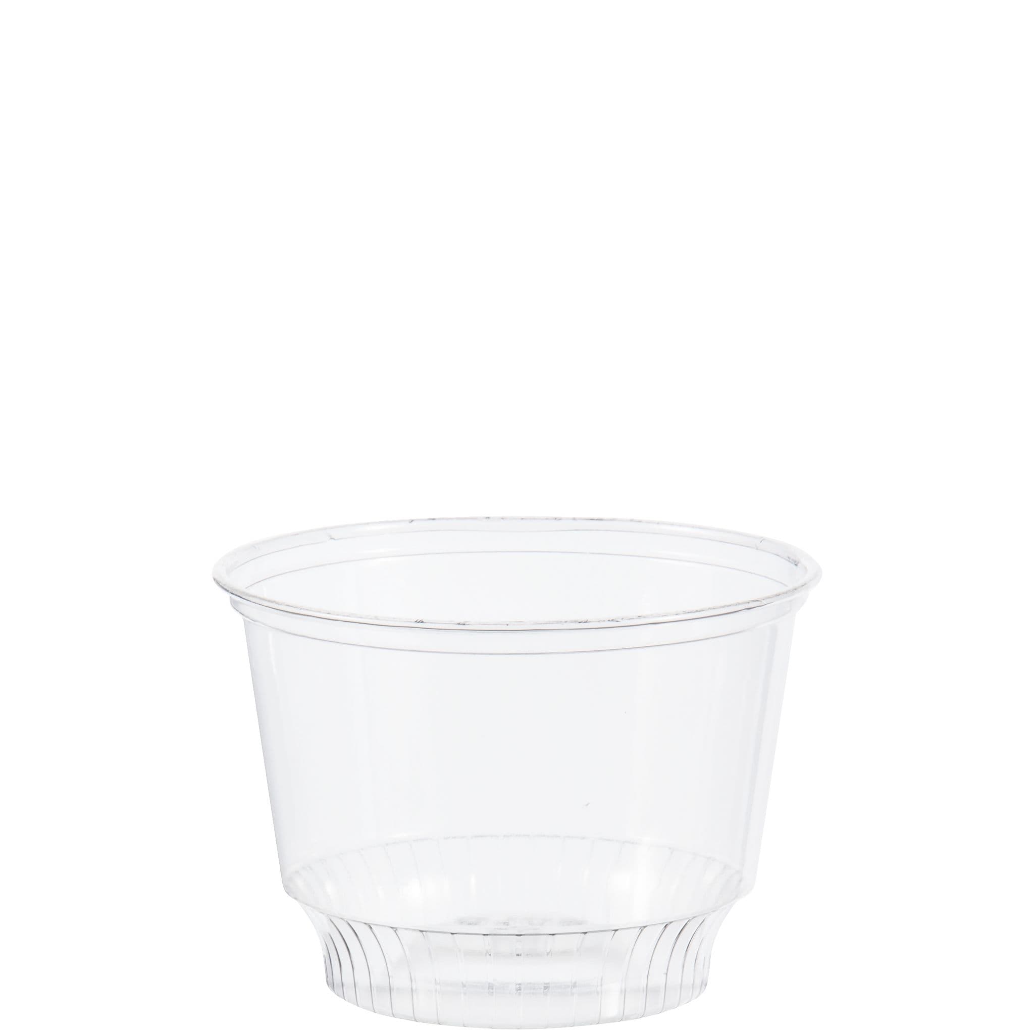 Solo® SoloServe® Cold Dessert Container Base 8 OZ PET Clear Round 50 Count/Pack 20 Packs/Case 1000 Count/Case