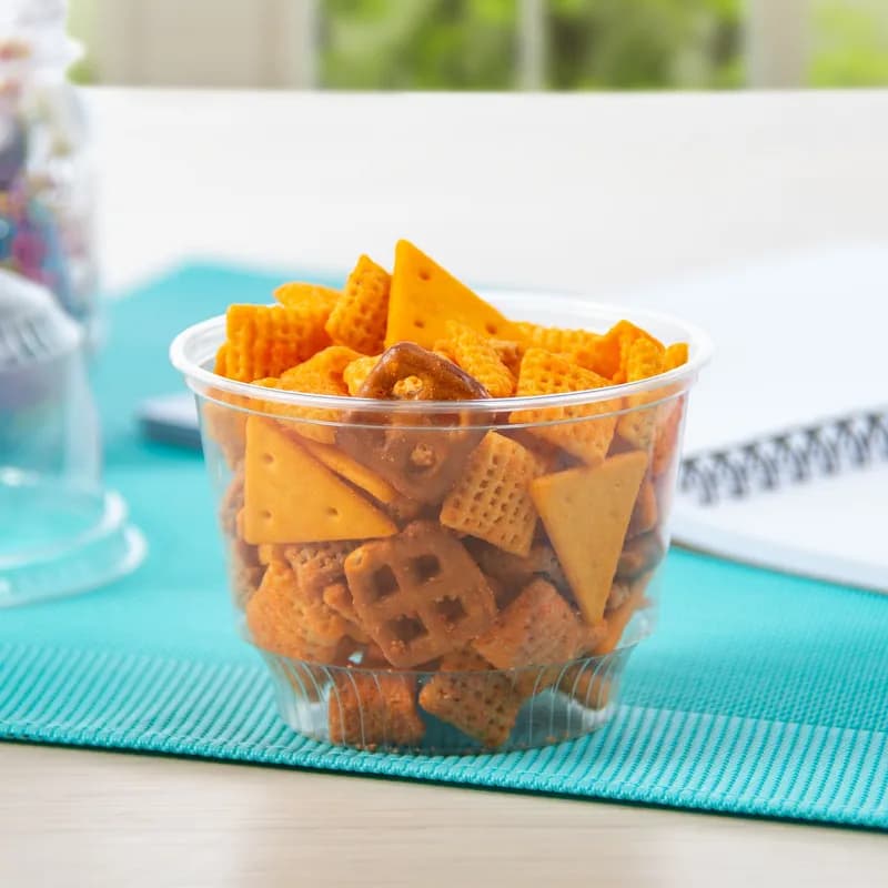 Solo® SoloServe® Cold Dessert Container Base 8 OZ PET Clear Round 50 Count/Pack 20 Packs/Case 1000 Count/Case