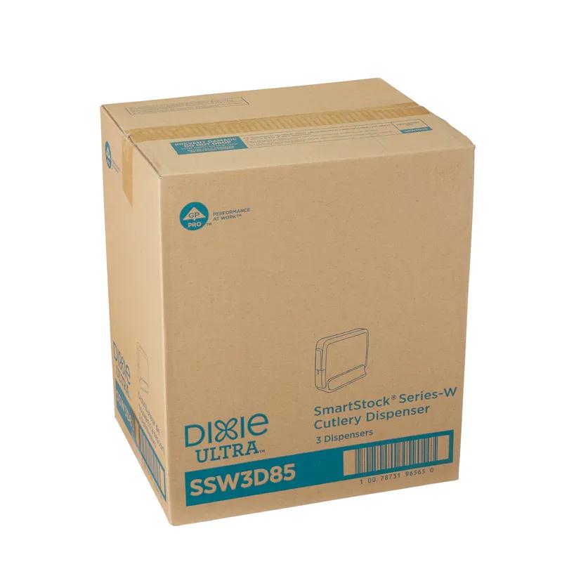 Dixie® Ultra SmartStock® Series-W Wrapped Cutlery Fork Spoon Knife Dispenser Black 1/Each