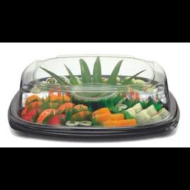 Serving Tray Base & Lid Combo 16X16 IN PET Black Square 25/Case