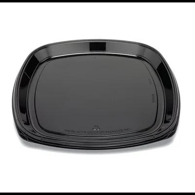 Fresh 'n Clear® Serving Tray 18X18X1.28 IN PET Black Square 25/Case