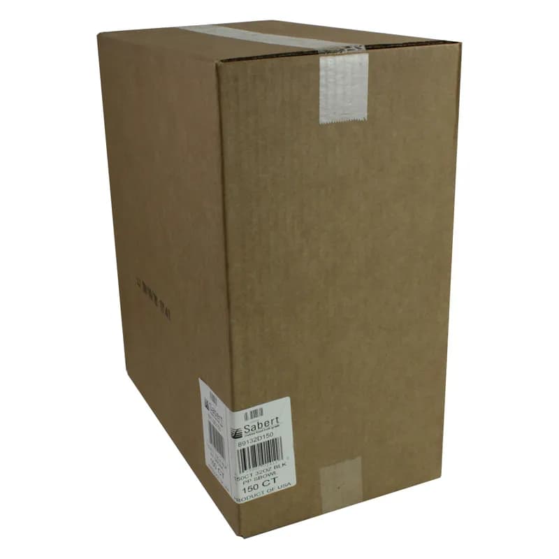 Bowl Large (LG) 32 OZ PP Black Square 150/Case